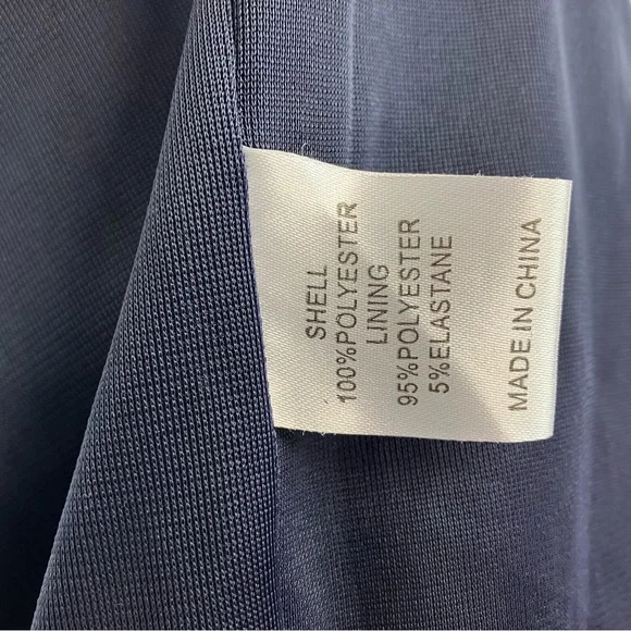 Lindy Bop 1940s Navy Blue Amelia Vintage Collared A-line Midi Dress UK 10 Small - Picture 15 of 15